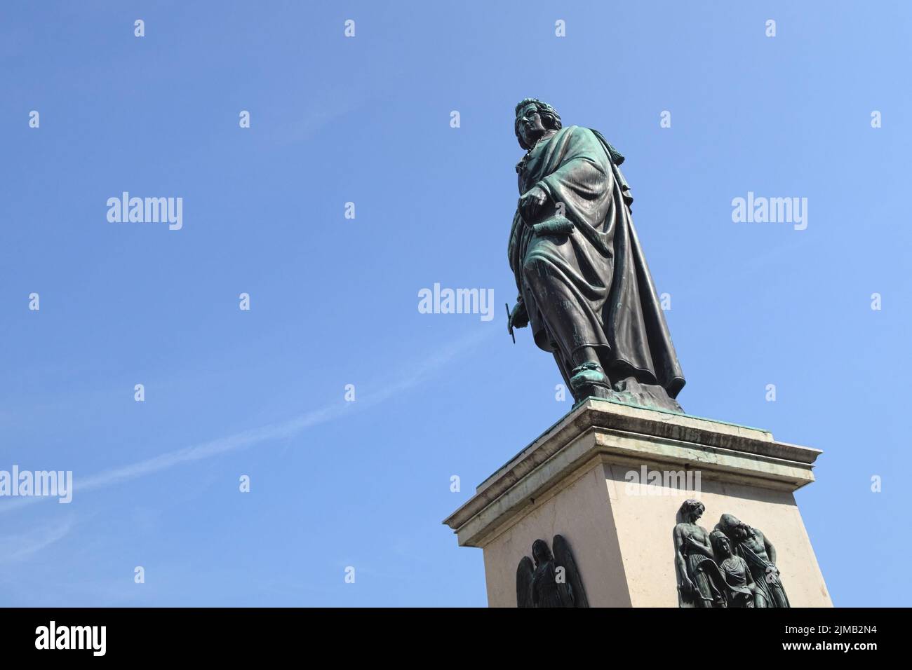 Salzburg - Mozart monument, Austria Stock Photo