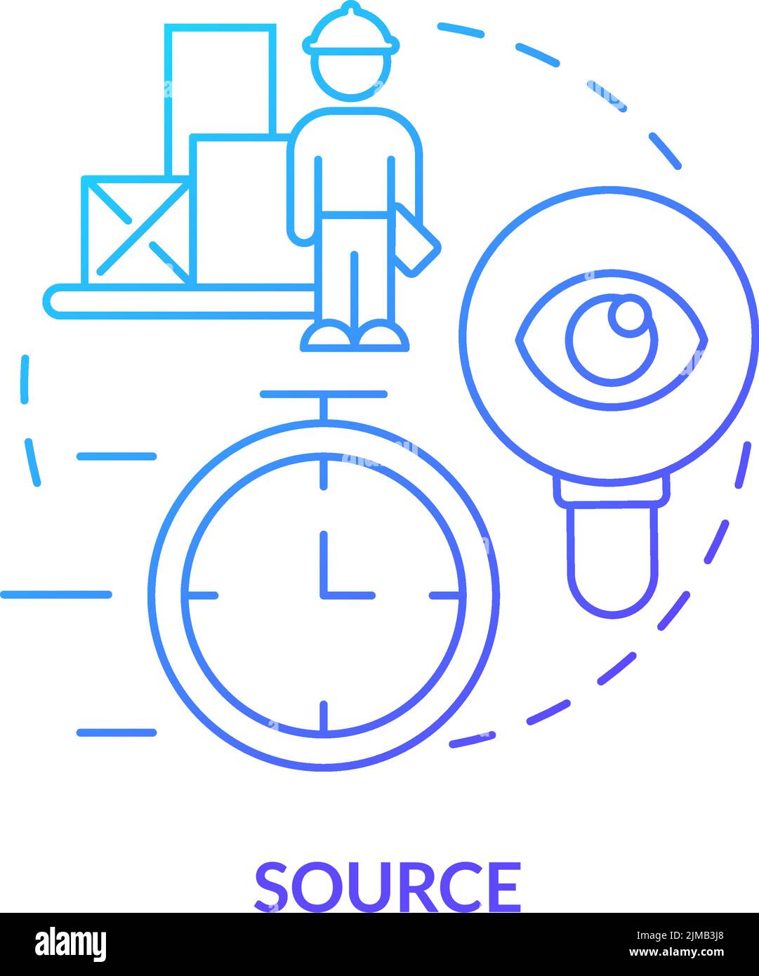 Source blue gradient concept icon Stock Vector Image & Art - Alamy