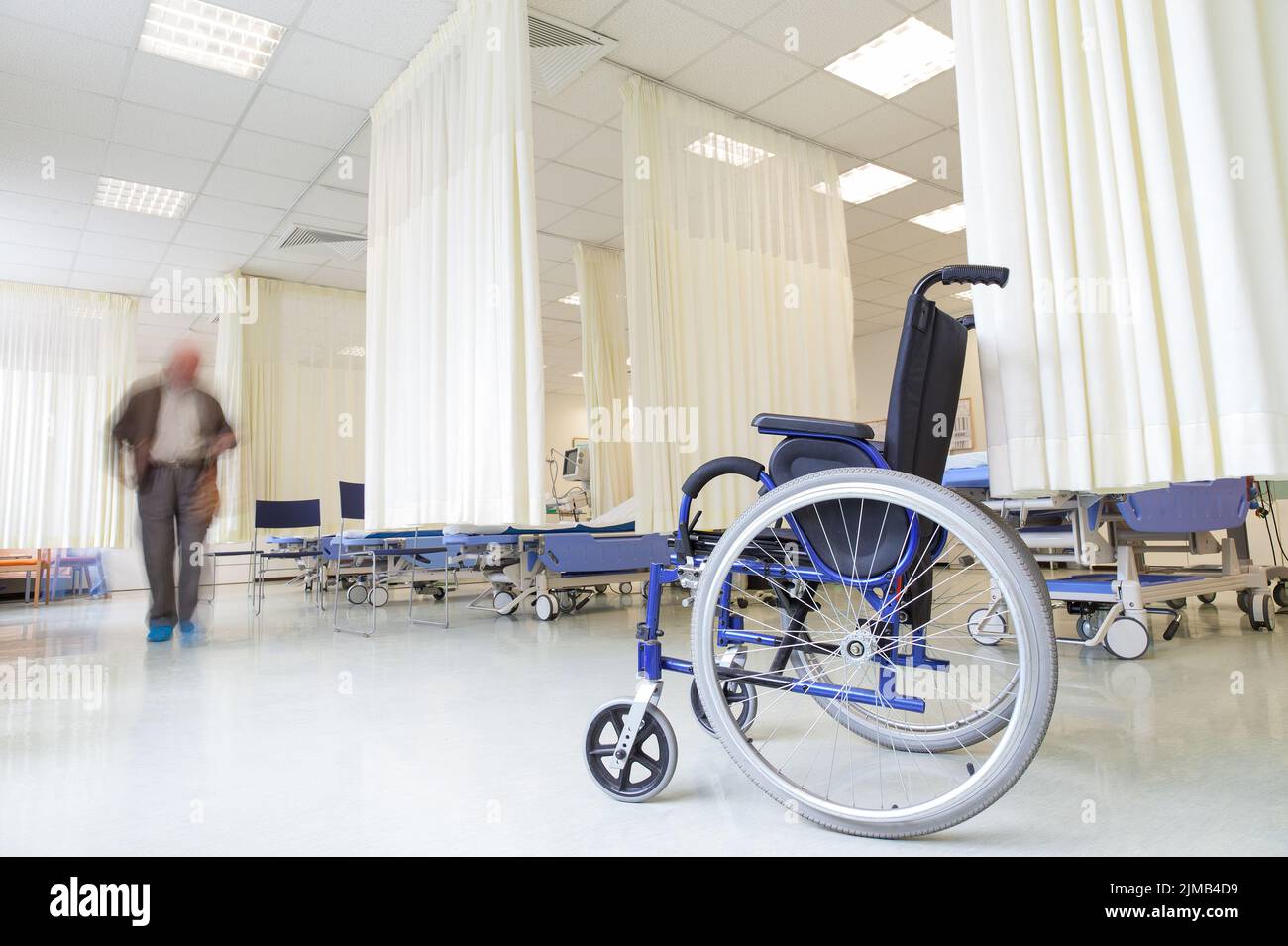 Wheelchair Hospital Emergency Room Stock Photo