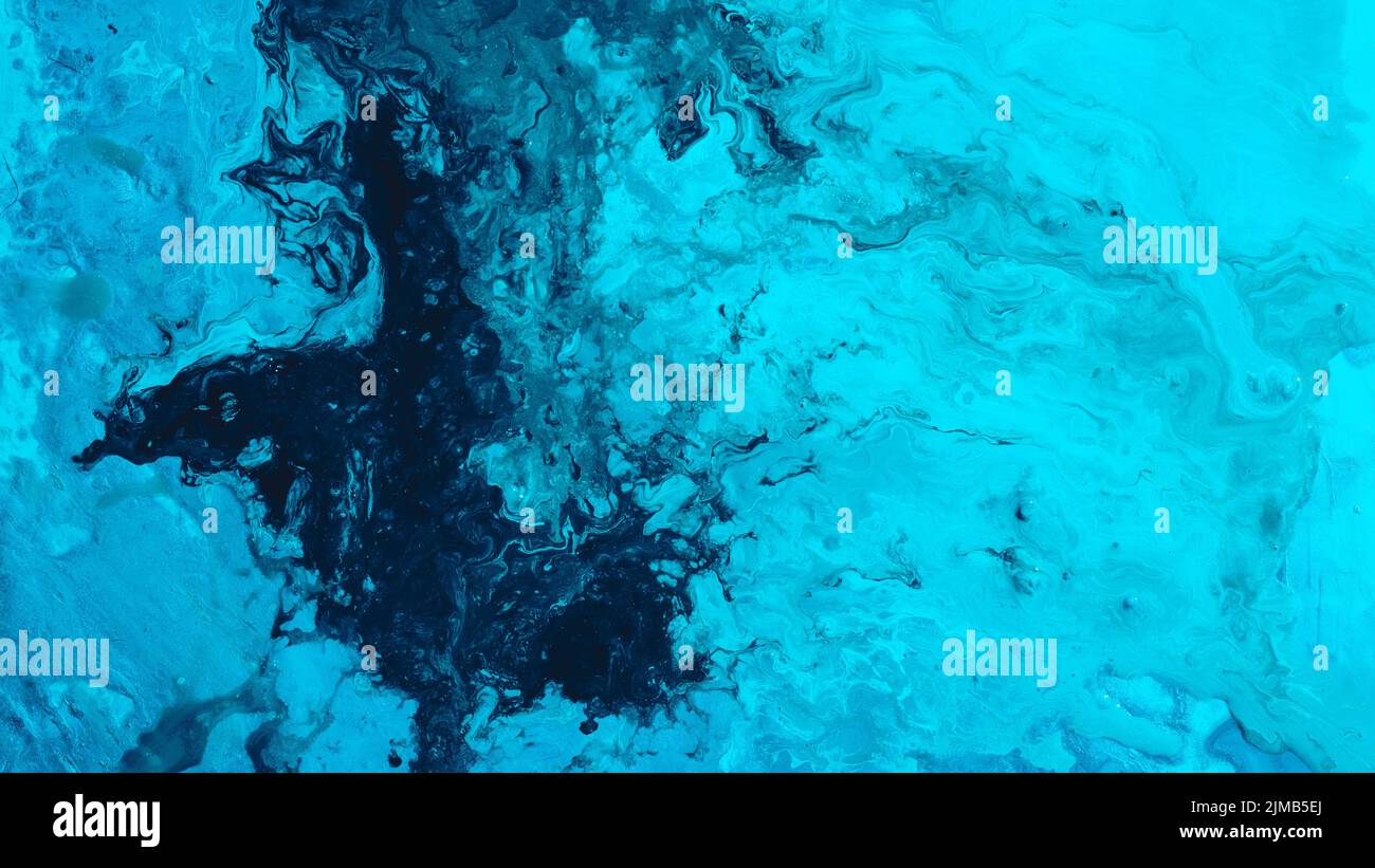 abstract blue emulsion splash paint art background Stock Photo - Alamy