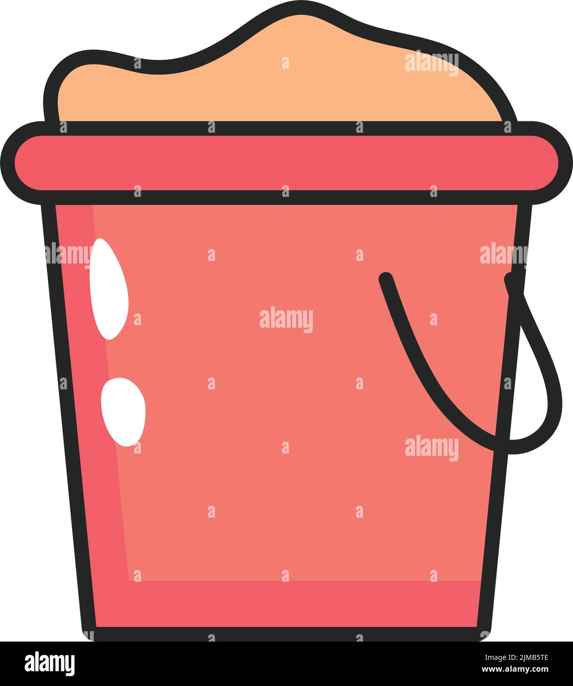bucket with sand Stock Vector Image & Art Alamy