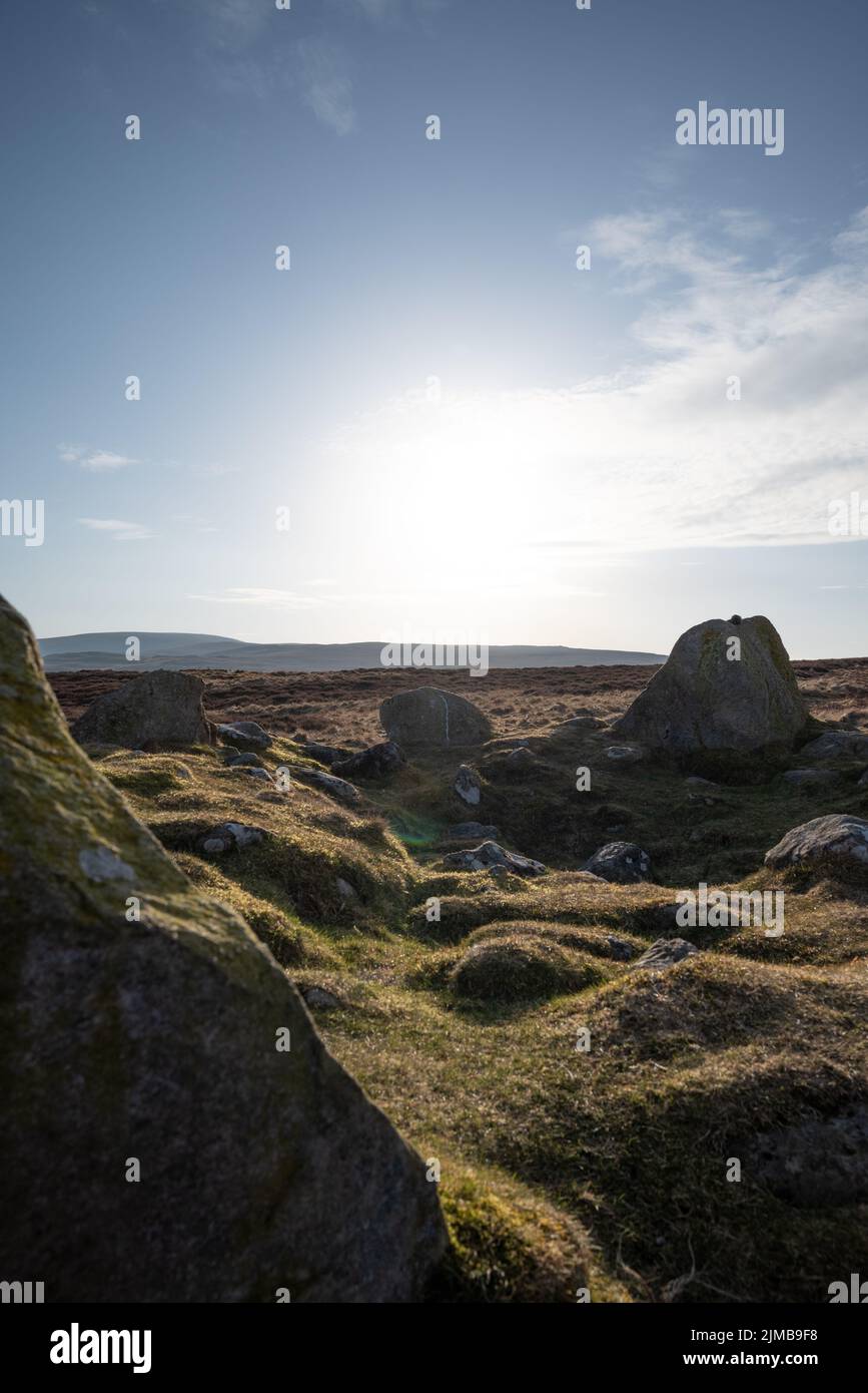 Rural Rocks A rural landscape with huge mossy rocks Stock Photo - Alamy