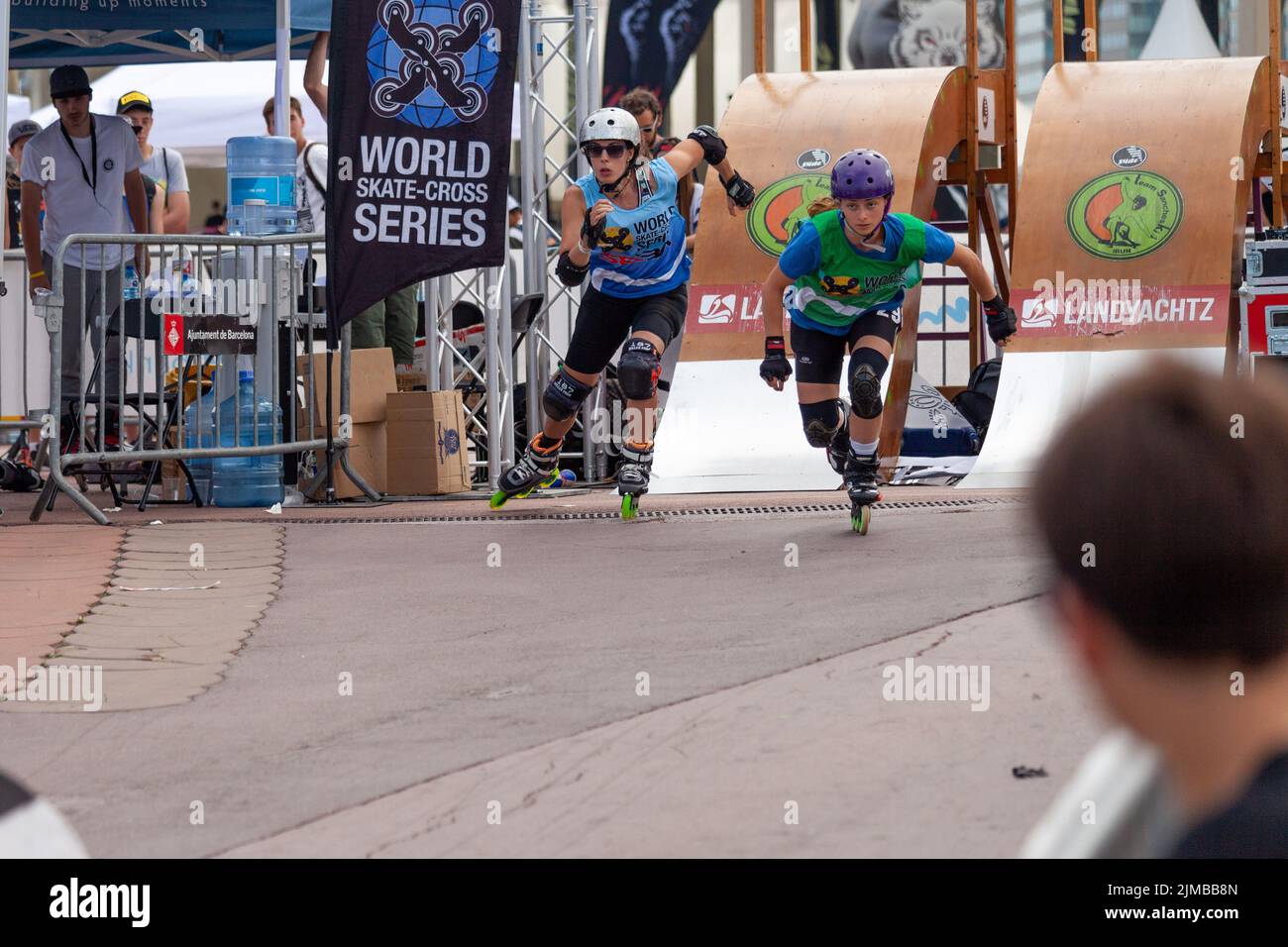 Imagin Extreme summer sports events, Barcelona. Various extreme sports