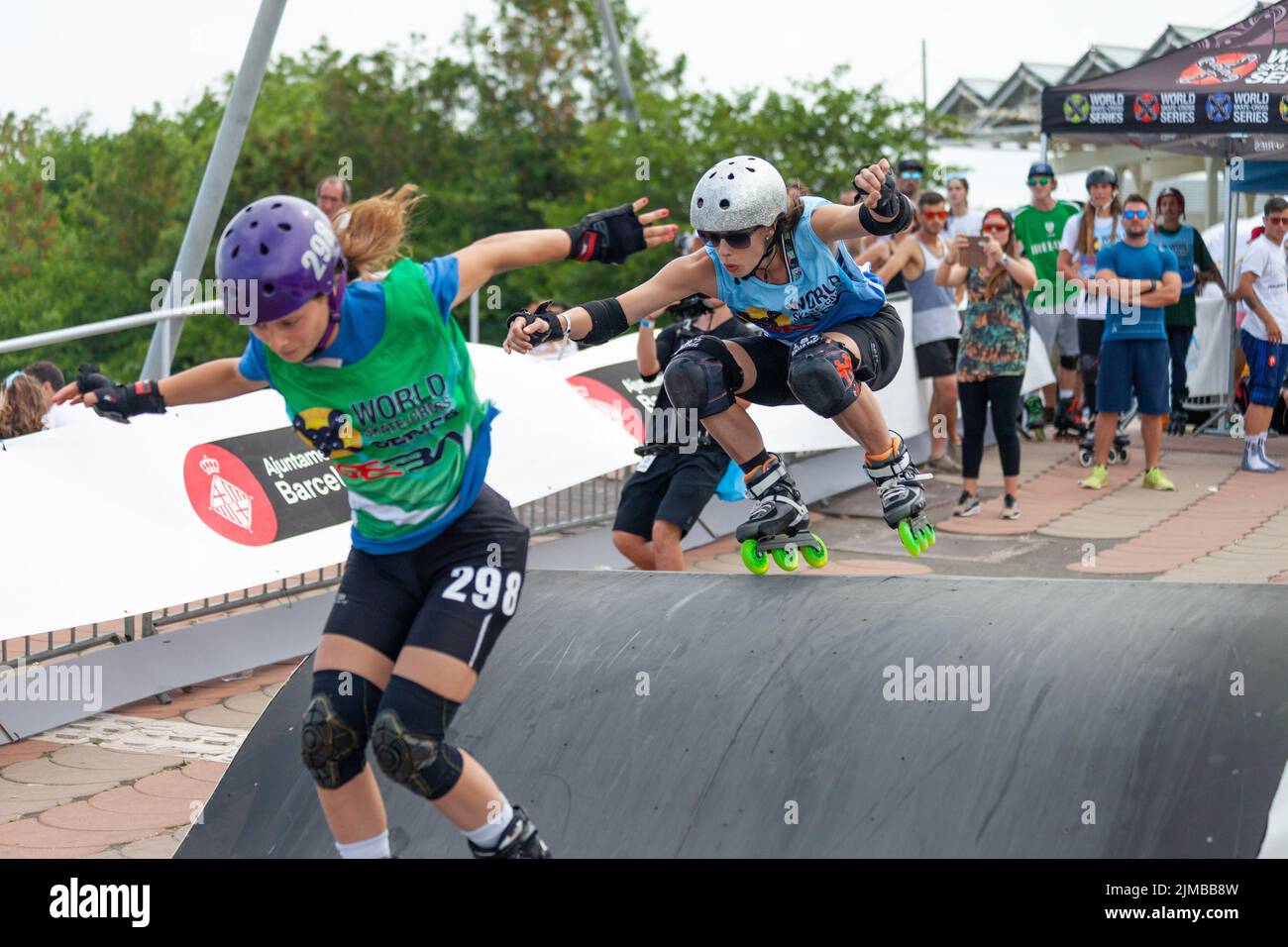 Imagin Extreme summer sports events, Barcelona. Various extreme sports