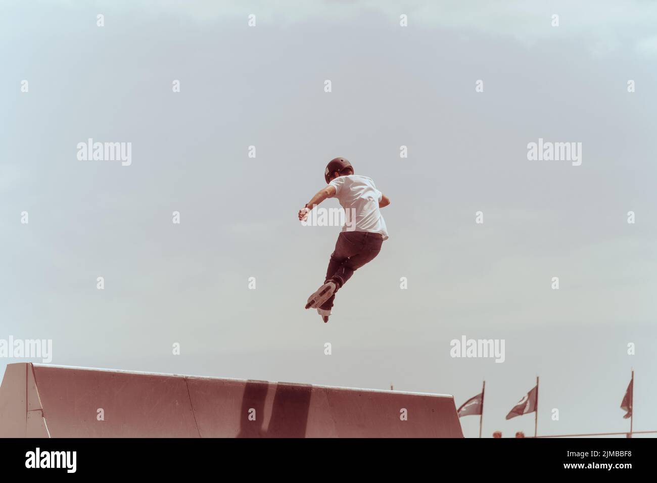 Imagin Extreme summer sports events, Barcelona. Various extreme sports