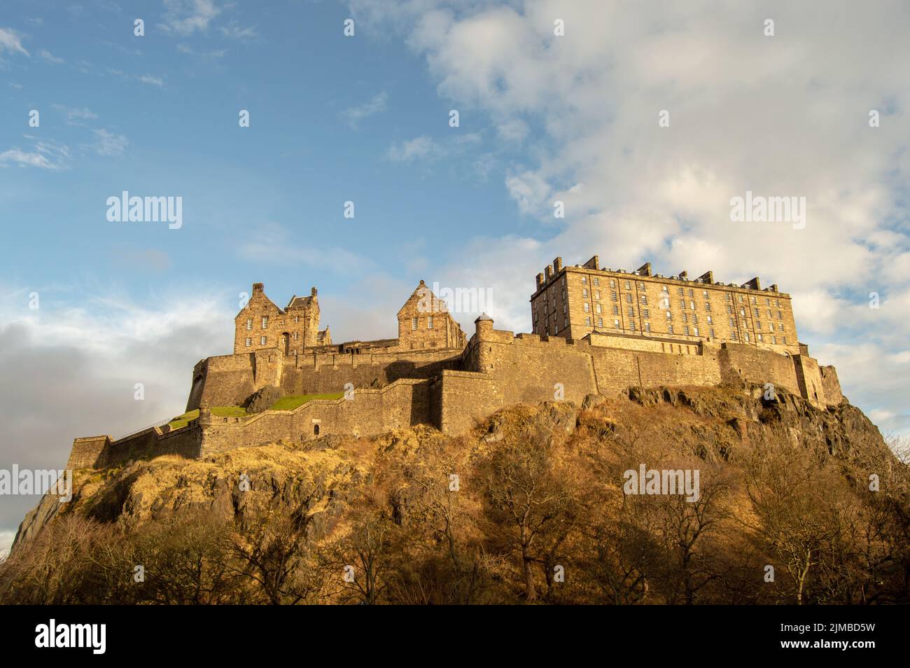 A Historic Edinburgh Castle In Scotland Stock Photo Alamy