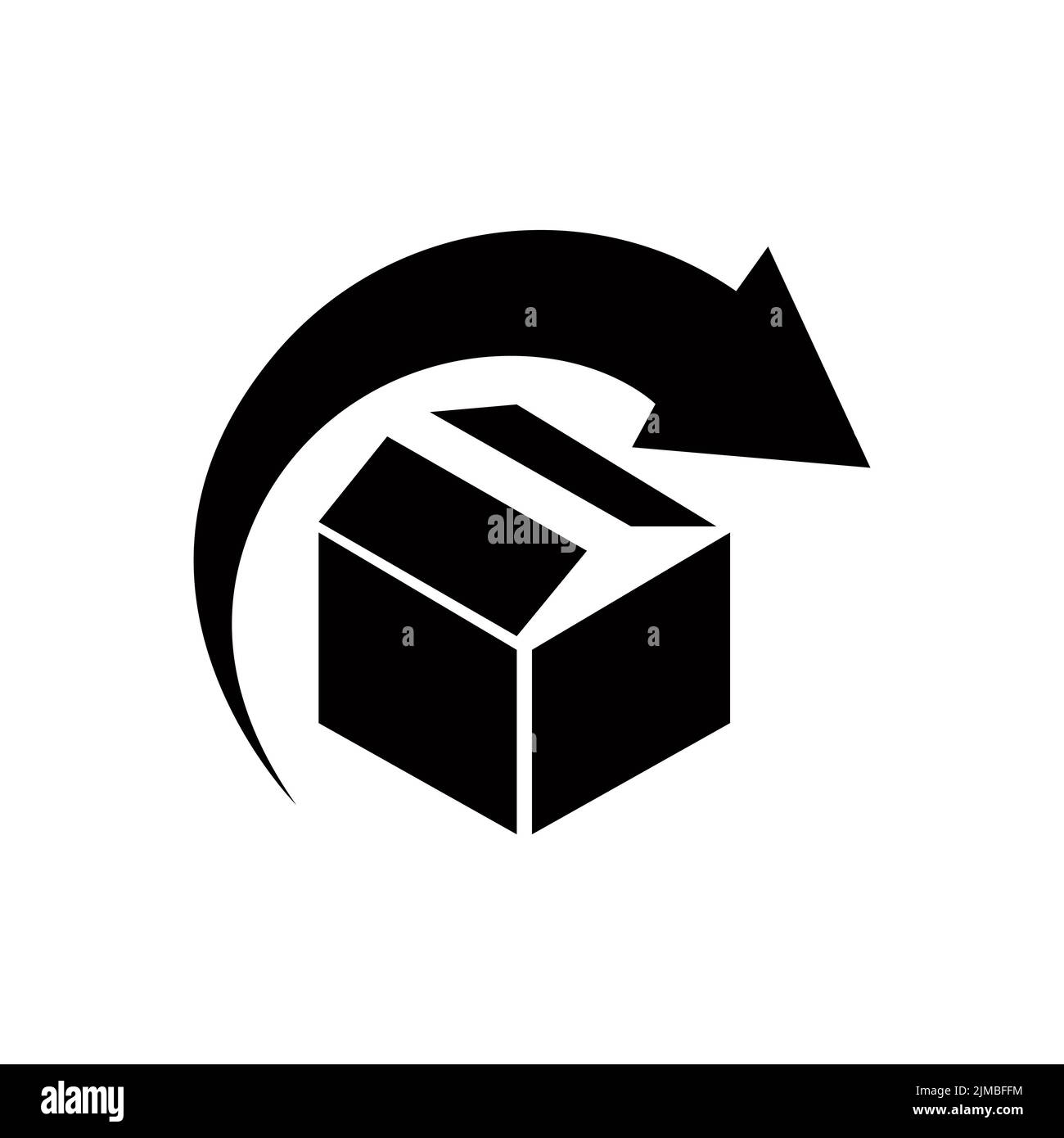 Gift delivery conceptual icon. Vector illustration. Stock Vector