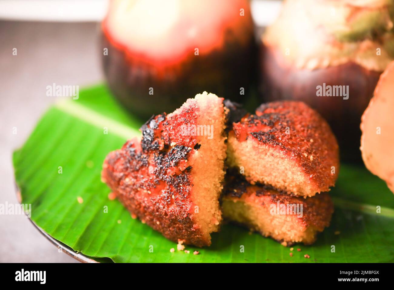 south indian famous toddy palm fruit pulp cake Stock Photo Alamy