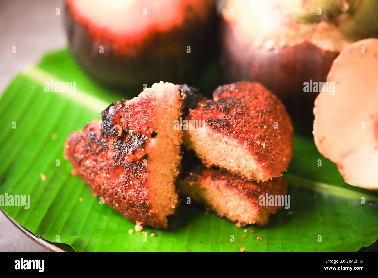 south indian famous toddy palm fruit pulp cake Stock Photo Alamy