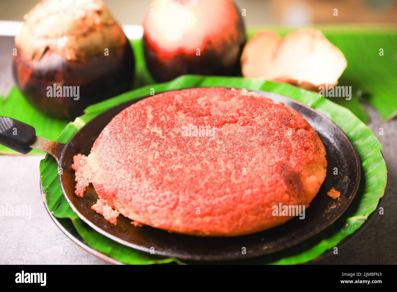 south indian famous toddy palm fruit pulp cake Stock Photo Alamy