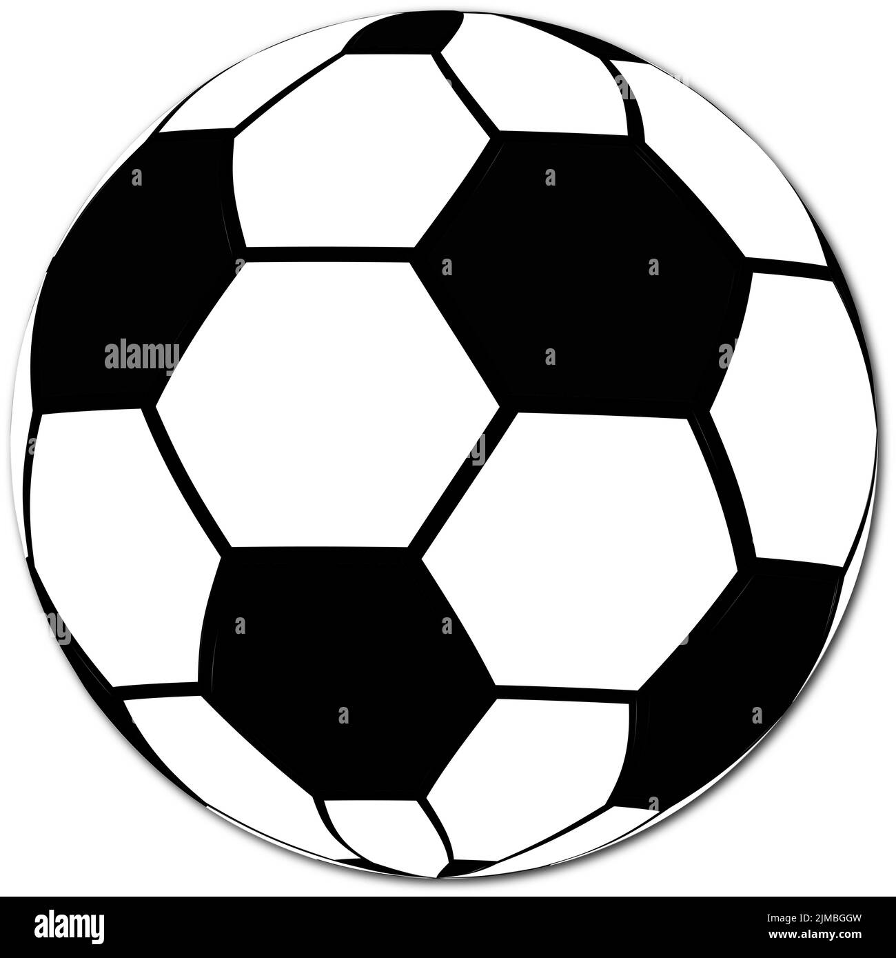 An illustration of black and white football isolated on white background Stock Photo Alamy