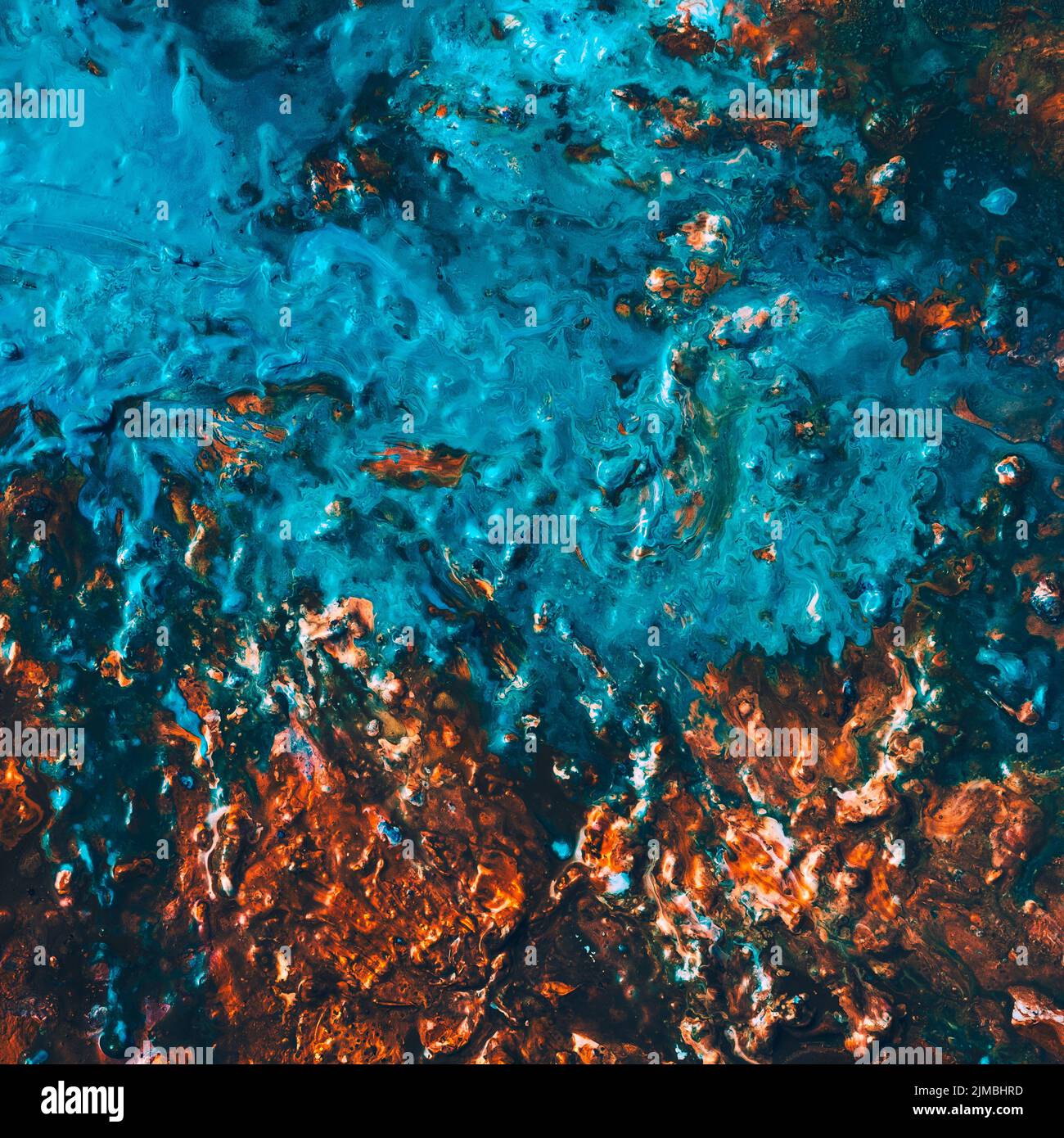 abstract hazelnut brittle blue paint background Stock Photo Alamy