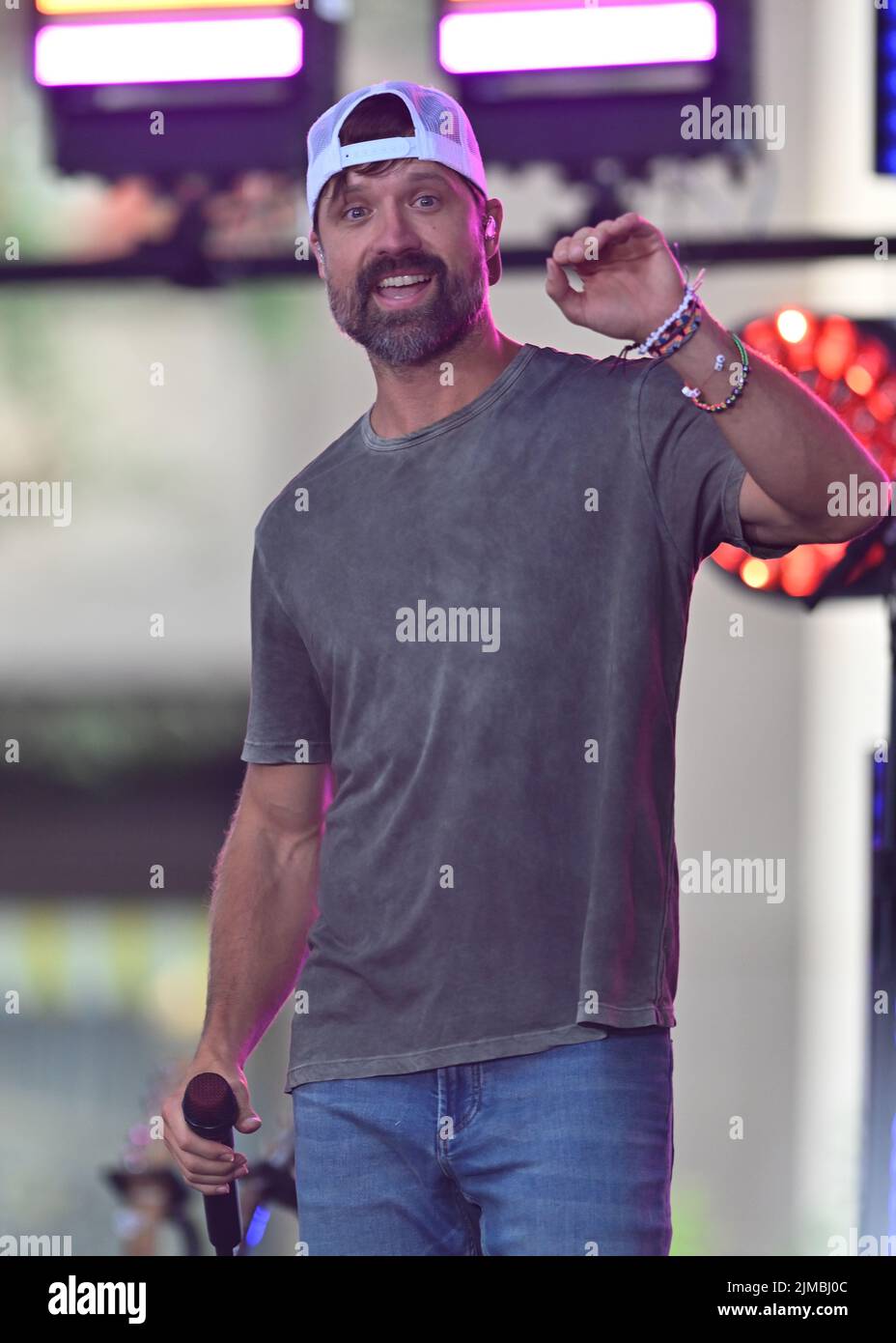 Walker Hayes on the Today Show on August 5, 2022 in New York Stock