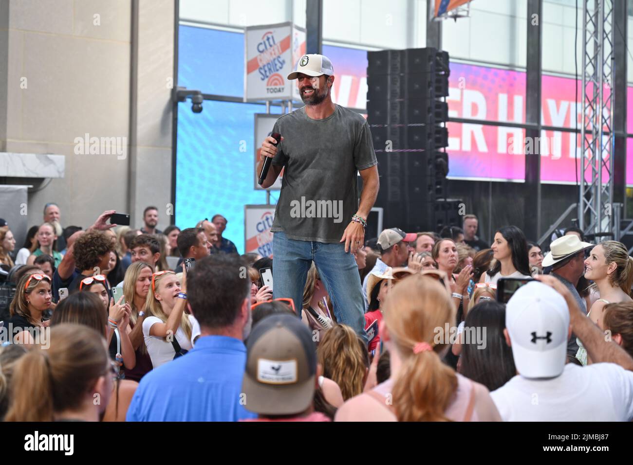 Walker Hayes on the Today Show on August 5, 2022 in New York Stock