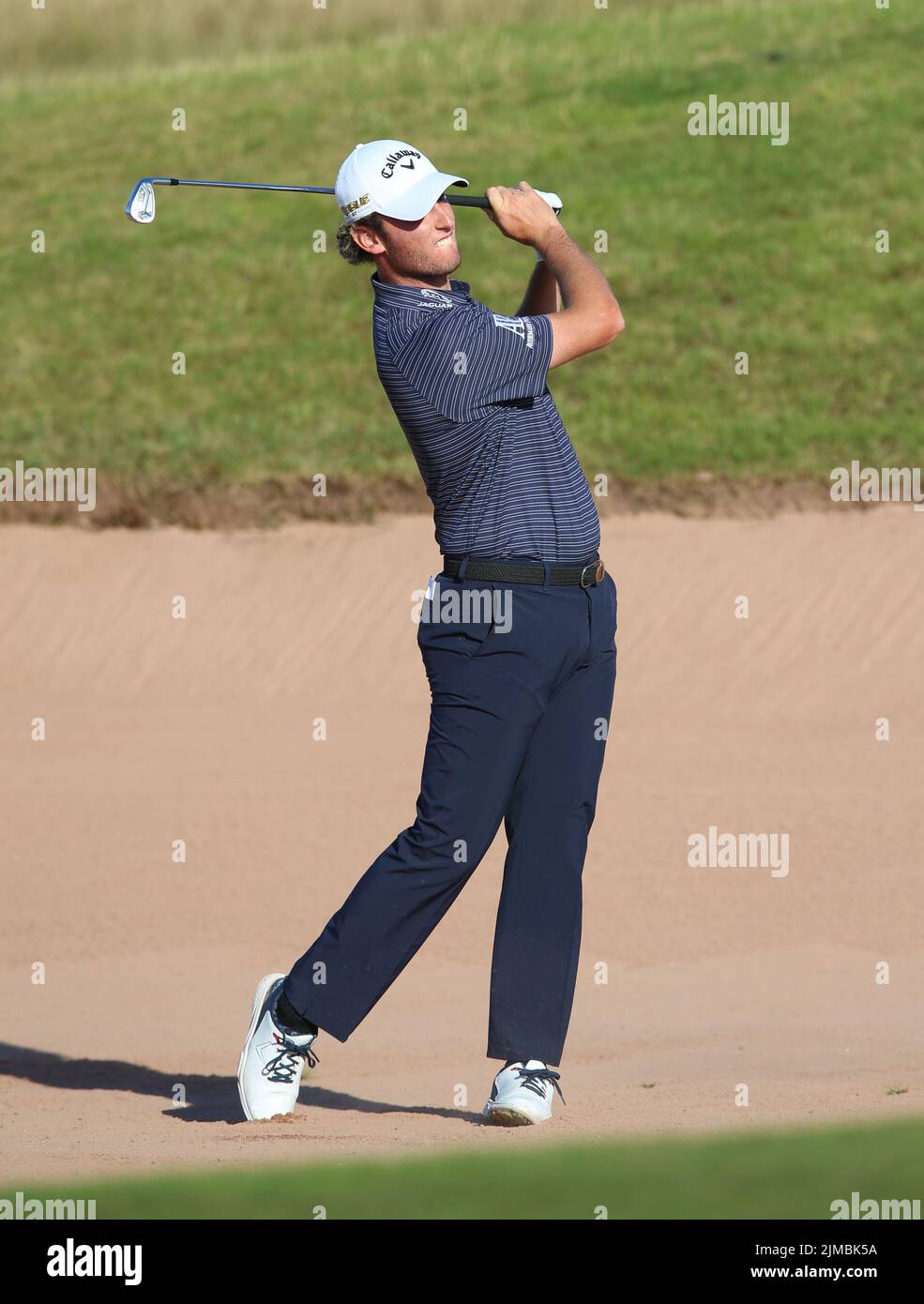 Italy's Renato Paratore during day two of the Cazoo Wales Open at the Celtic Manor Resort in Newport, Wales. Picture date: Friday August 5, 2022. Stock Photo