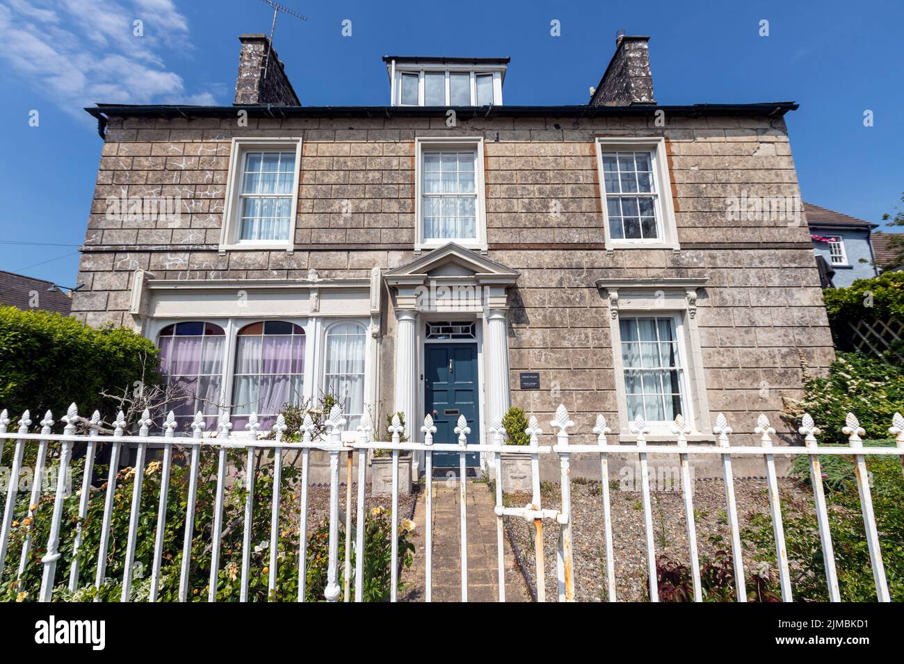 House in Cross Square, St Davids, Pembrokeshire, Wales, UK Stock Photo