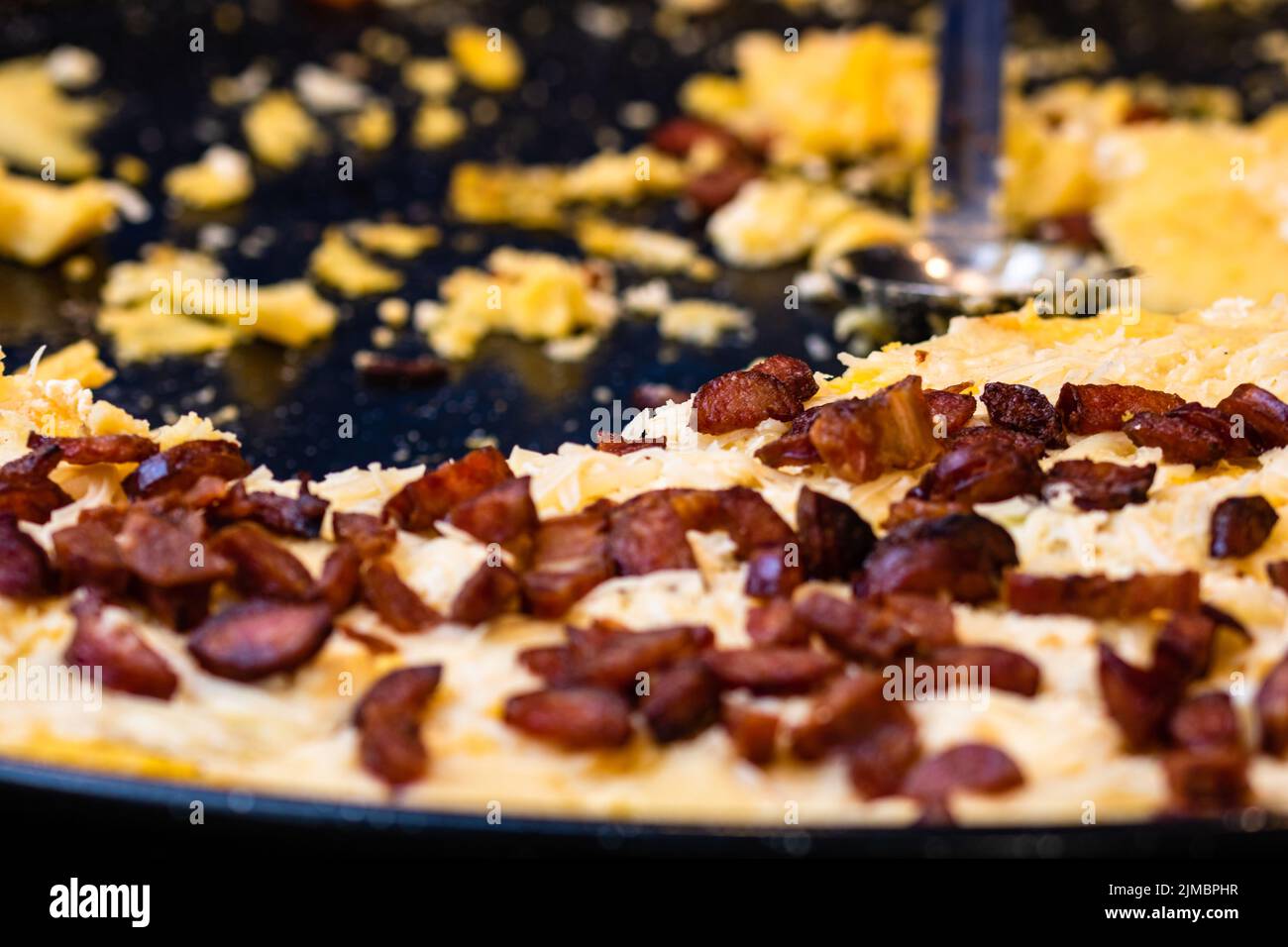 Cooking food in the street at food festival Stock Photo - Alamy