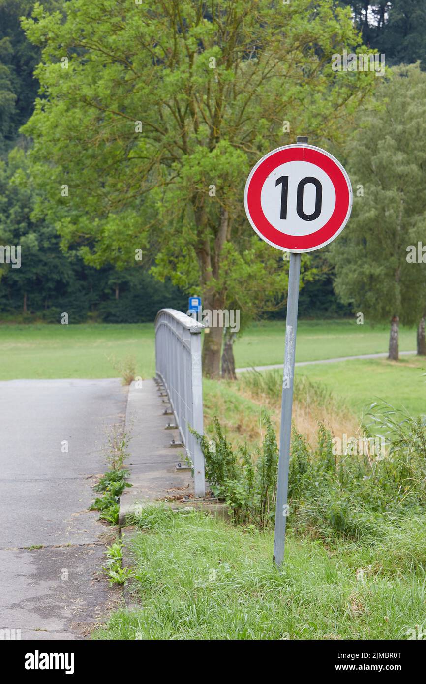 German speed limit traffic sign hi-res stock photography and images - Alamy