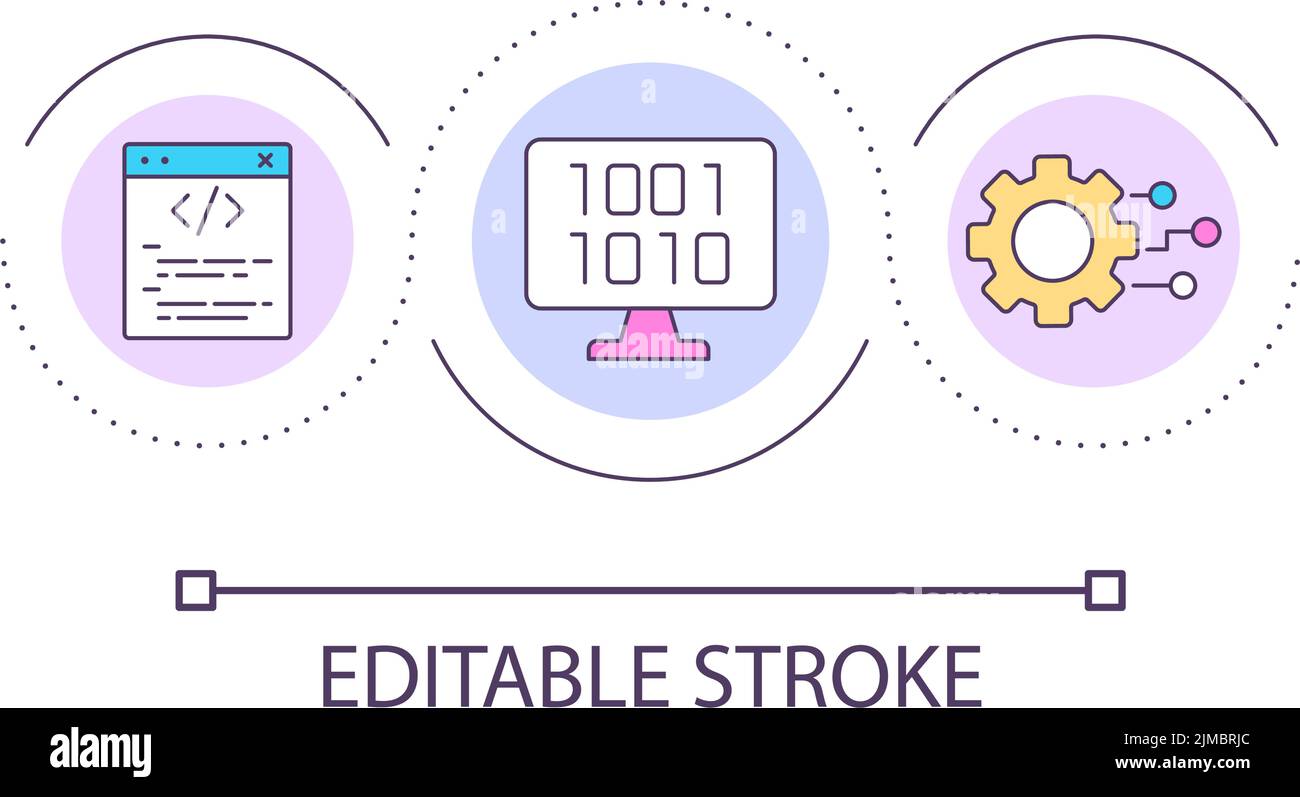 Writing code loop concept icon Stock Vector Image & Art - Alamy