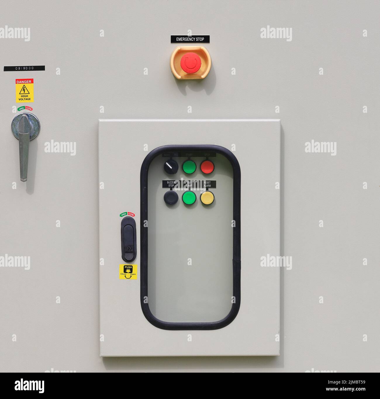 Electrical main distribution unit or electrical buttons switches with