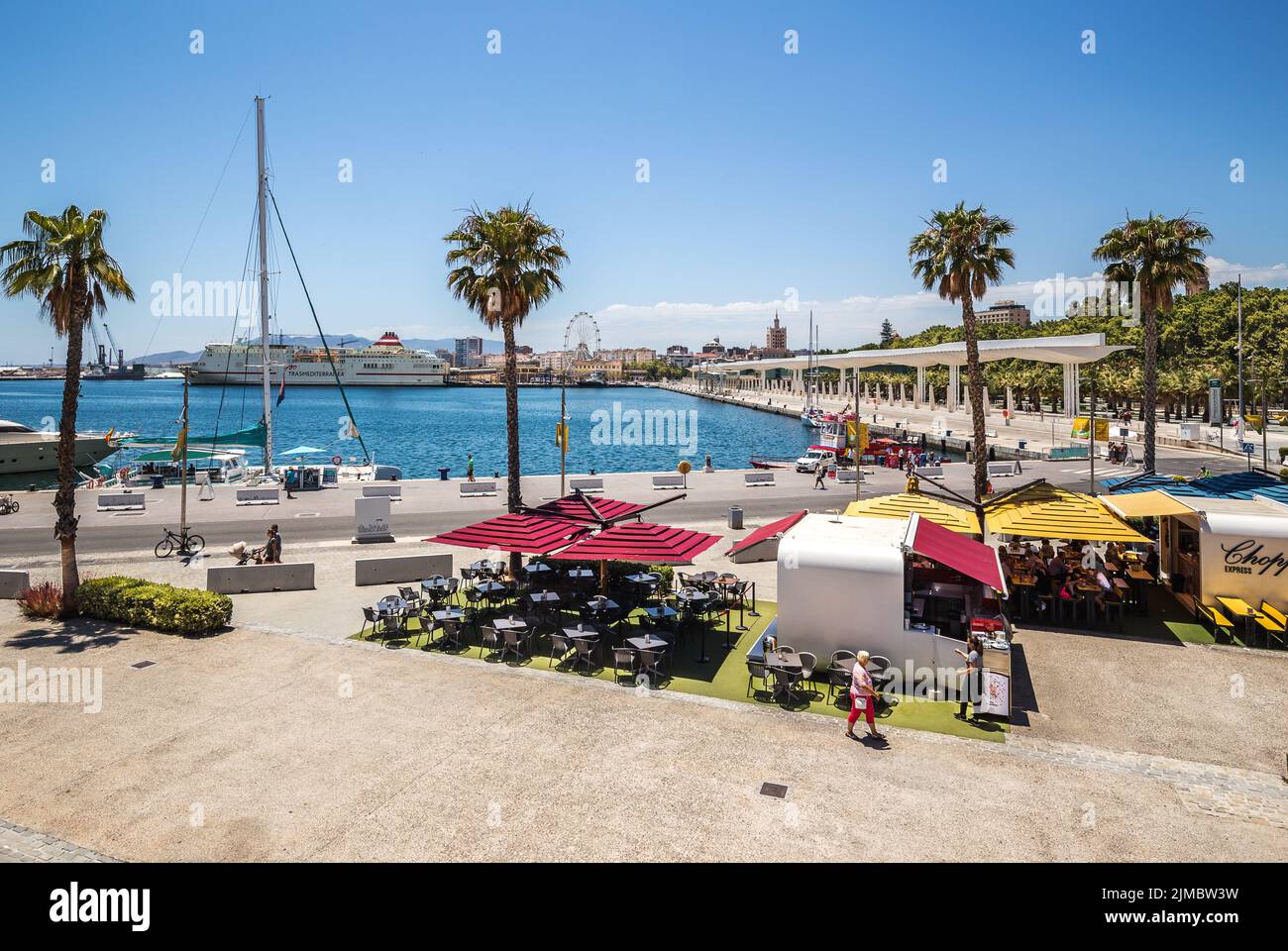 Malaga seaport, Spain Stock Photo