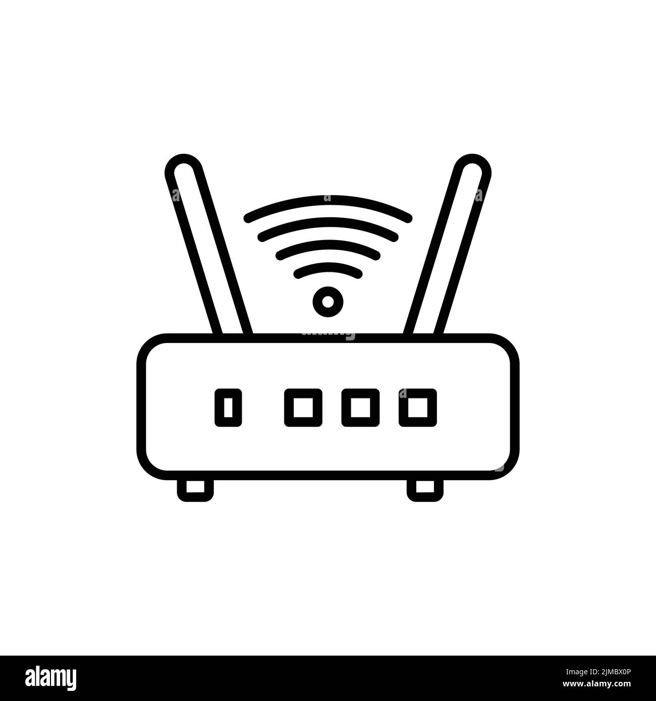 Wireless icon, access point. Icon related to electronic, technology. line icon style. Simple design editable Stock Vector