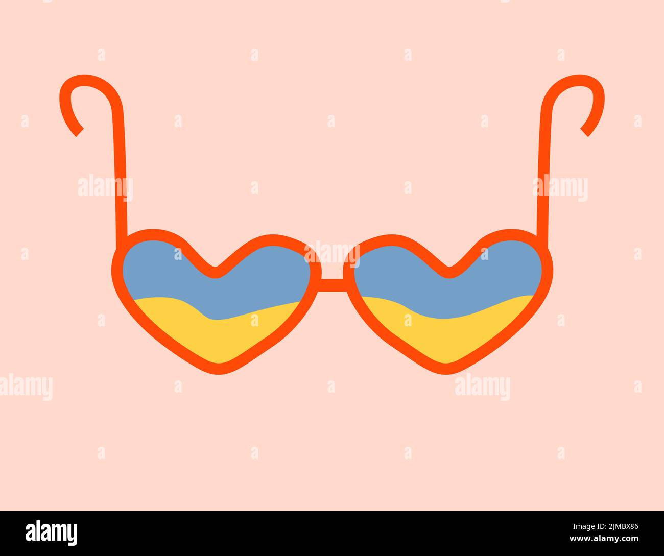 Eye glasses heart shaped frame hi-res stock photography and images - Alamy