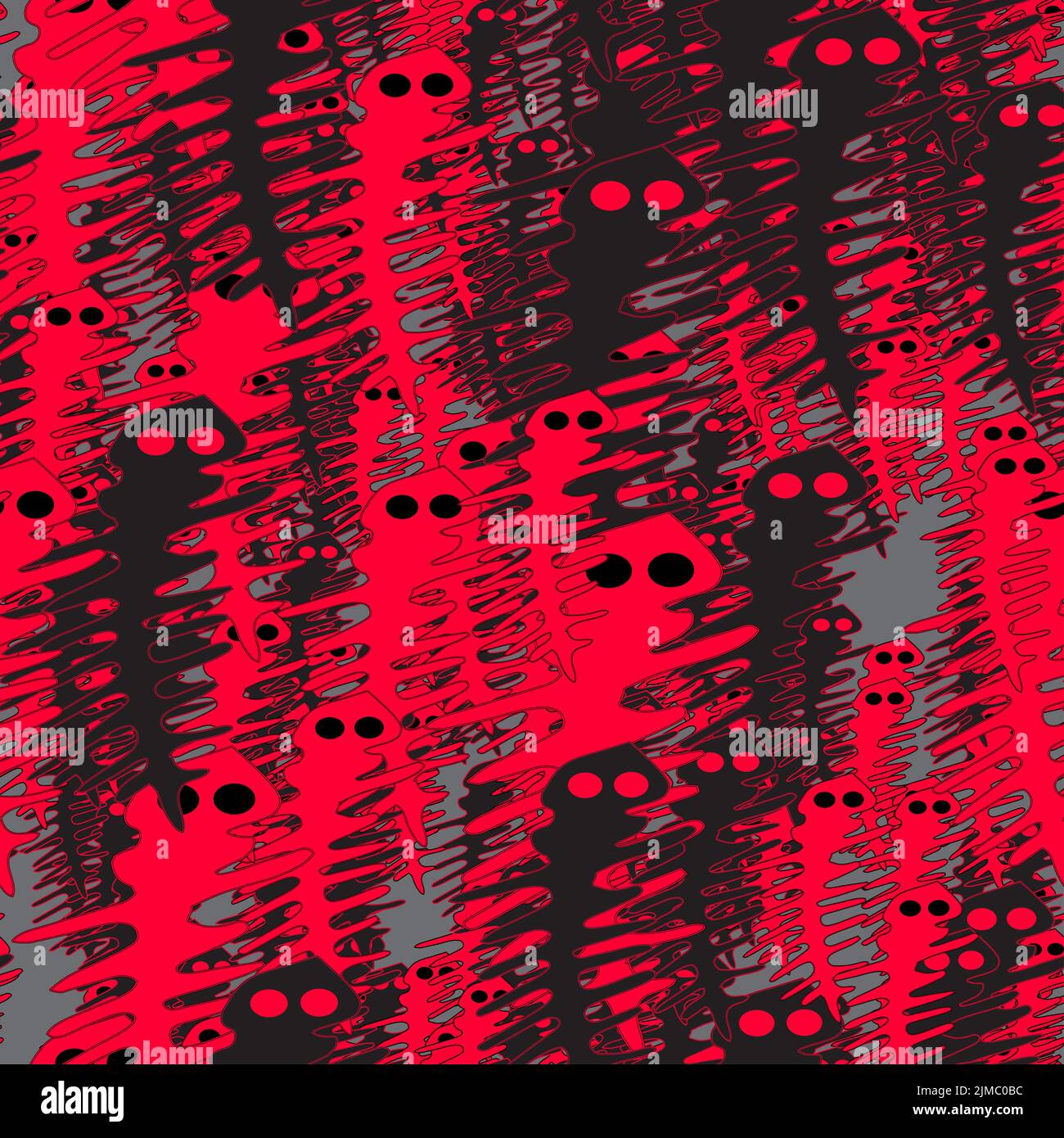 Black and Red Lizards Seamless Pattern Stock Photo - Alamy