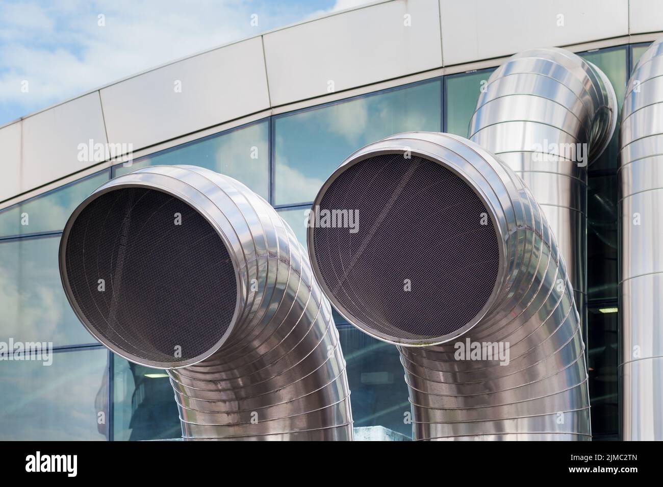 Stainless steel pipes. Air exchange ducts, underground constructions
