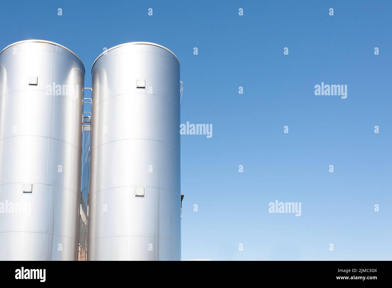 Chemical plant, containers Stock Photo Alamy