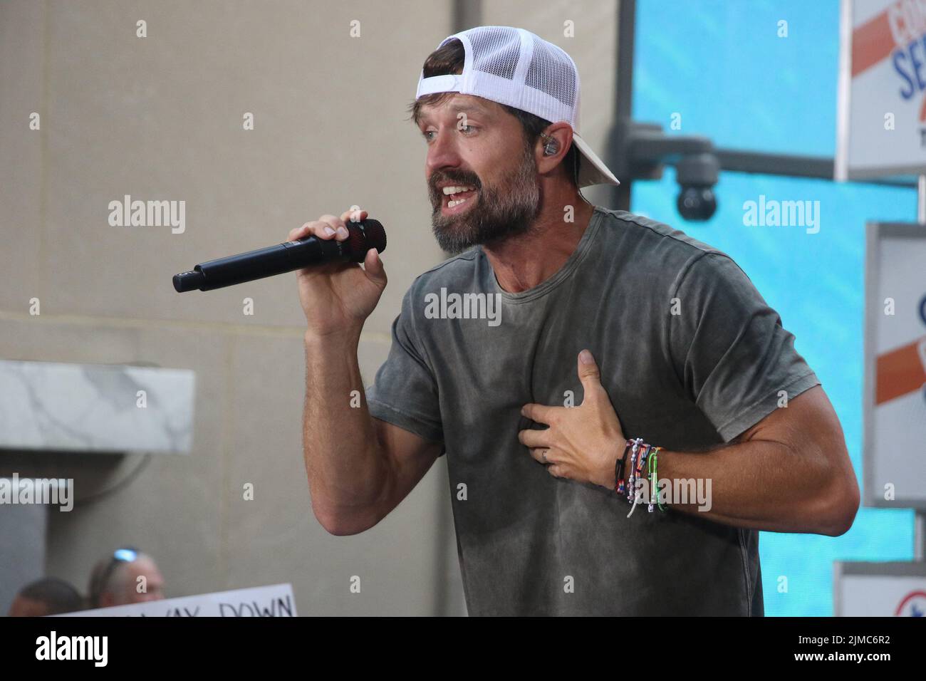 New York, NY, USA. 05th Aug, 2022. Walker Hayes performs on NBC's Today