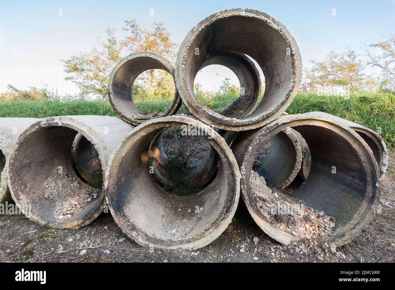 Old Concrete Tubes Stock Photo Alamy old-concrete-tubes-stock-photo-alamy