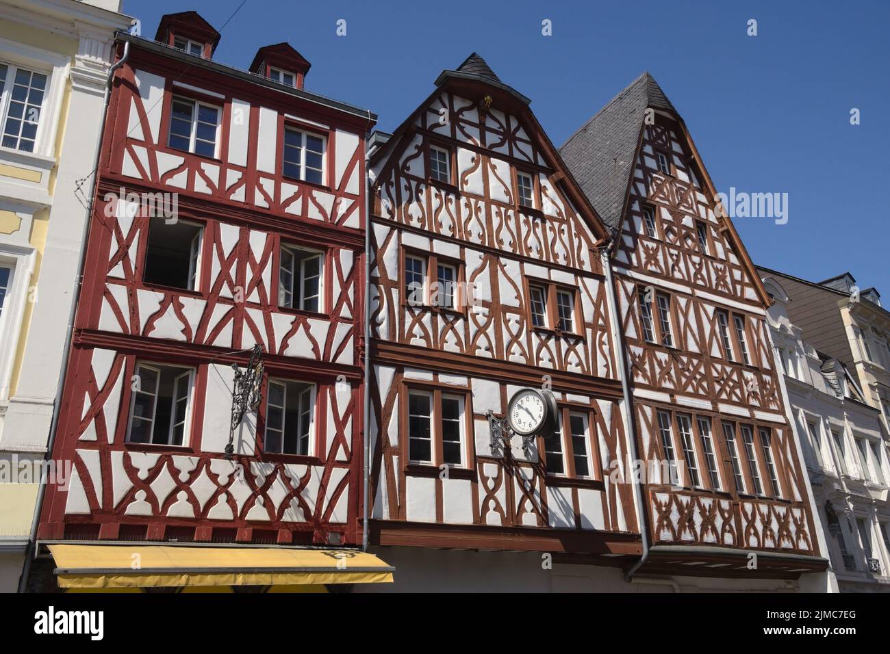 Trier - Half-timbered houses from the Renaissance, Germany Stock Photo