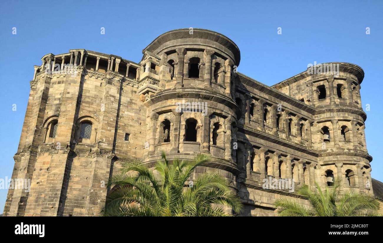 Trier - Roman city gate, Porta Nigra, Germany Stock Photo