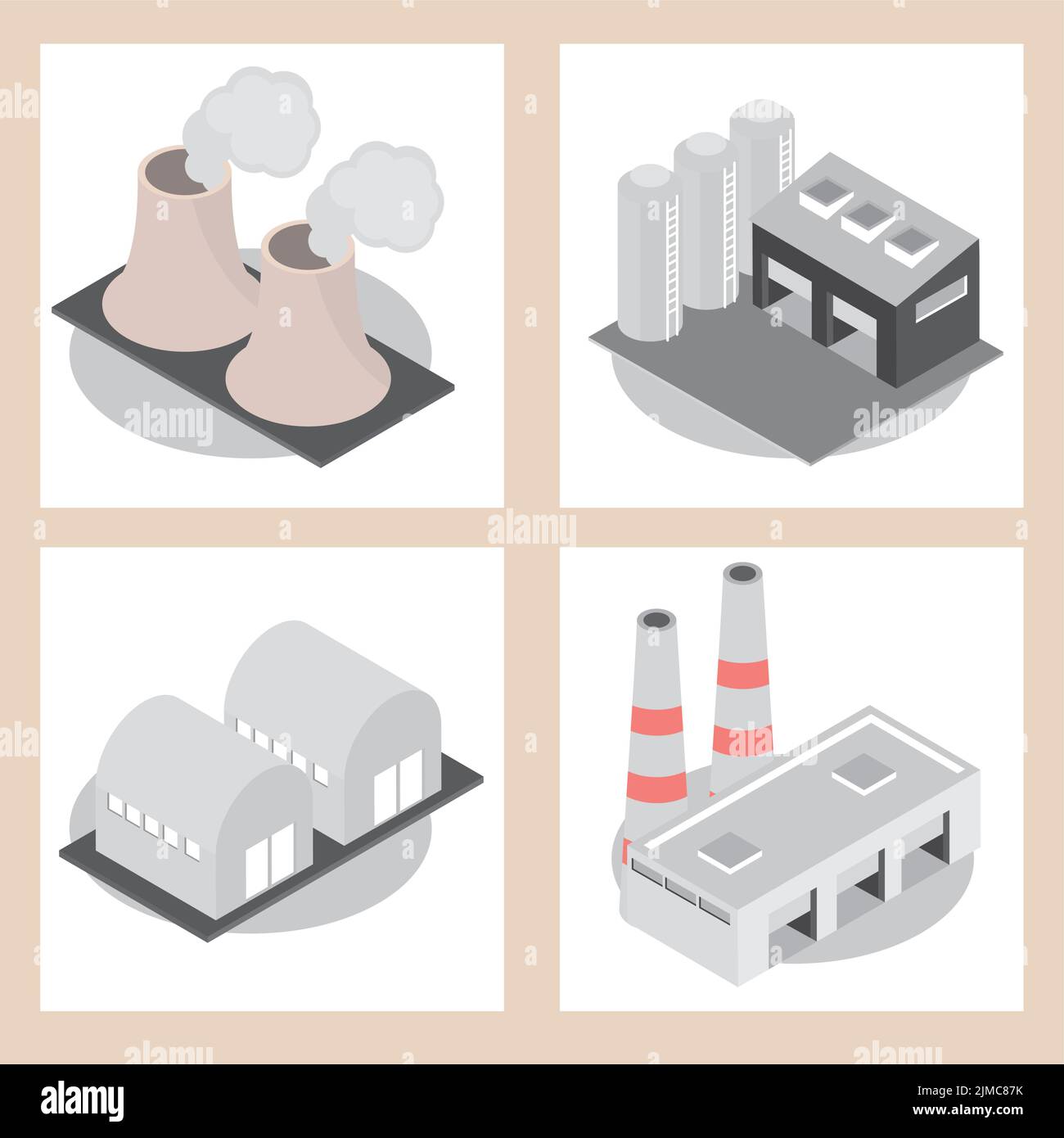 industrial buildings construction Stock Vector Image & Art - Alamy