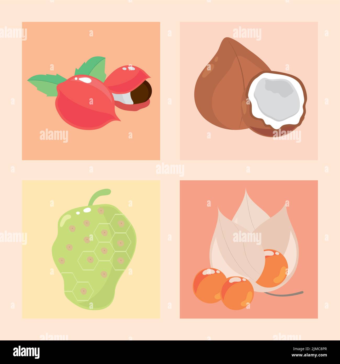 superfoods fruits icons Stock Vector Image & Art - Alamy