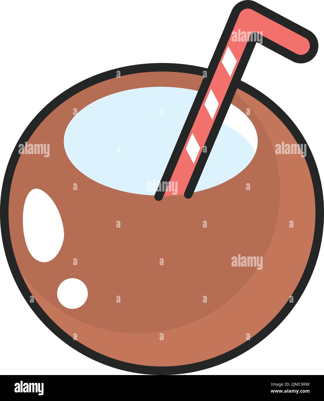 cocktail coconut icon Stock Vector Image & Art - Alamy