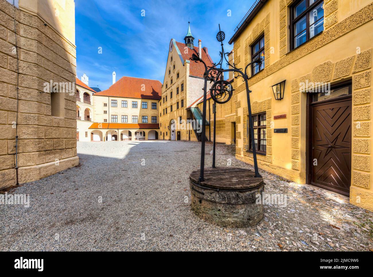 Castle Trausnitz, Landshut, Lower Bavaria, Bavaria, Germany, Europe Stock Photo