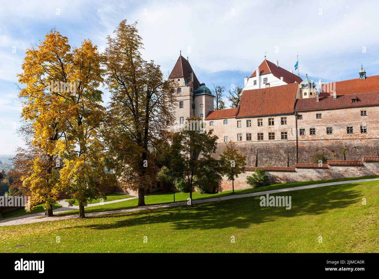 Burg Trausnitz, Landshut, Niederbayern, Bayern, Deutschland, Europa Stock Photo