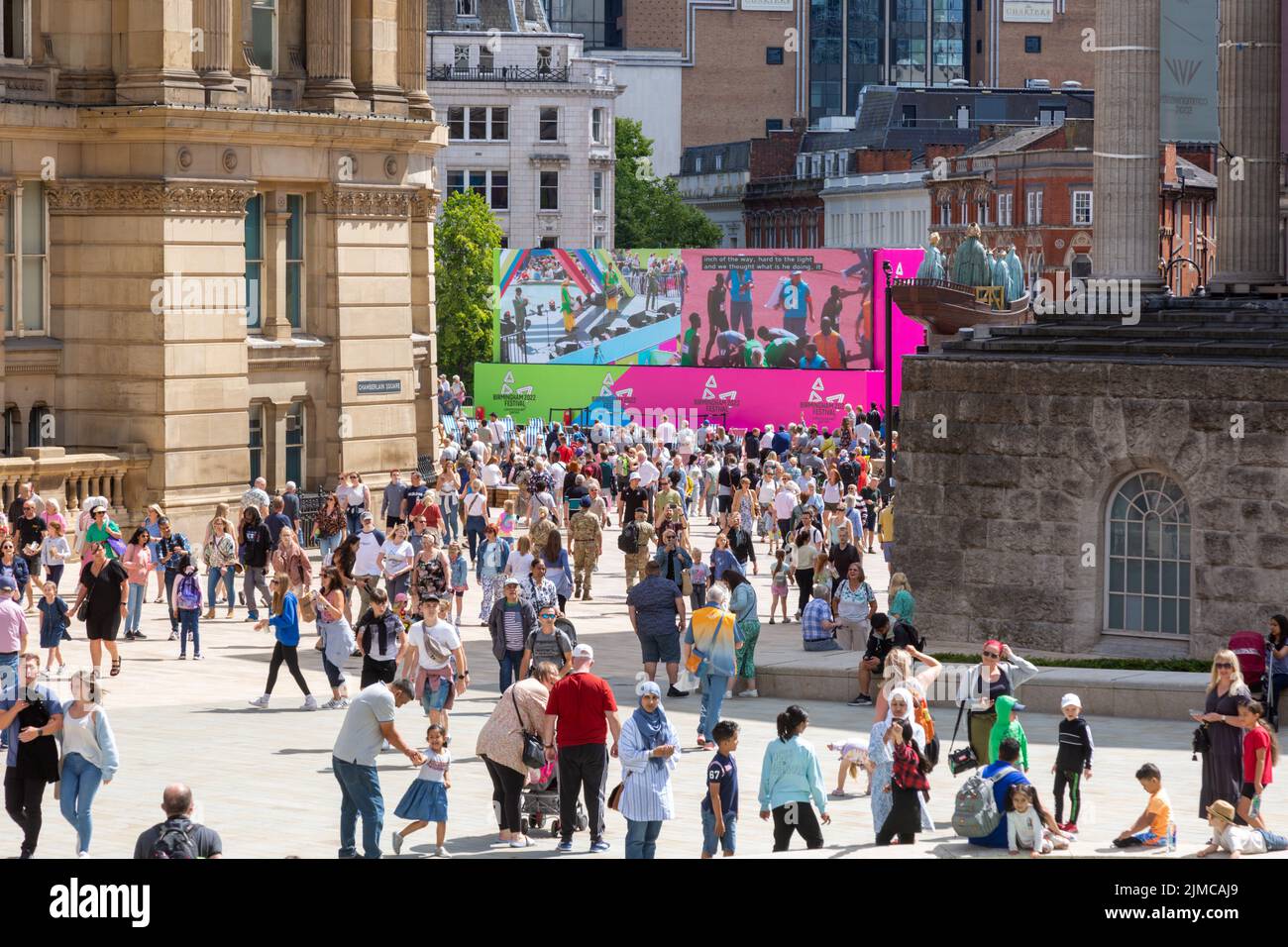 People in Birmingham city centre, summer 2022 Stock Photo