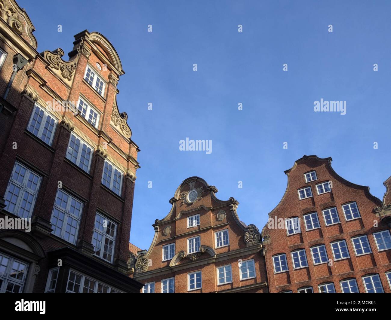 Hamburg - Reconstruction of Baroque town houses, Germany Stock Photo