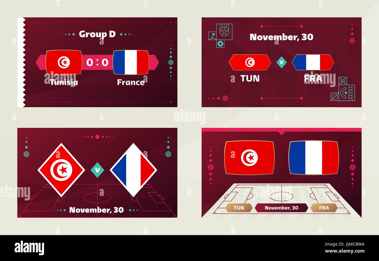 Australia vs france denmark Tunisia match Vector Design 13812483