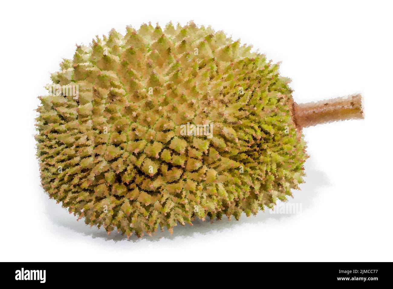 Abstract Triangles of Durian fruit for background use, Illustration Stock Photo