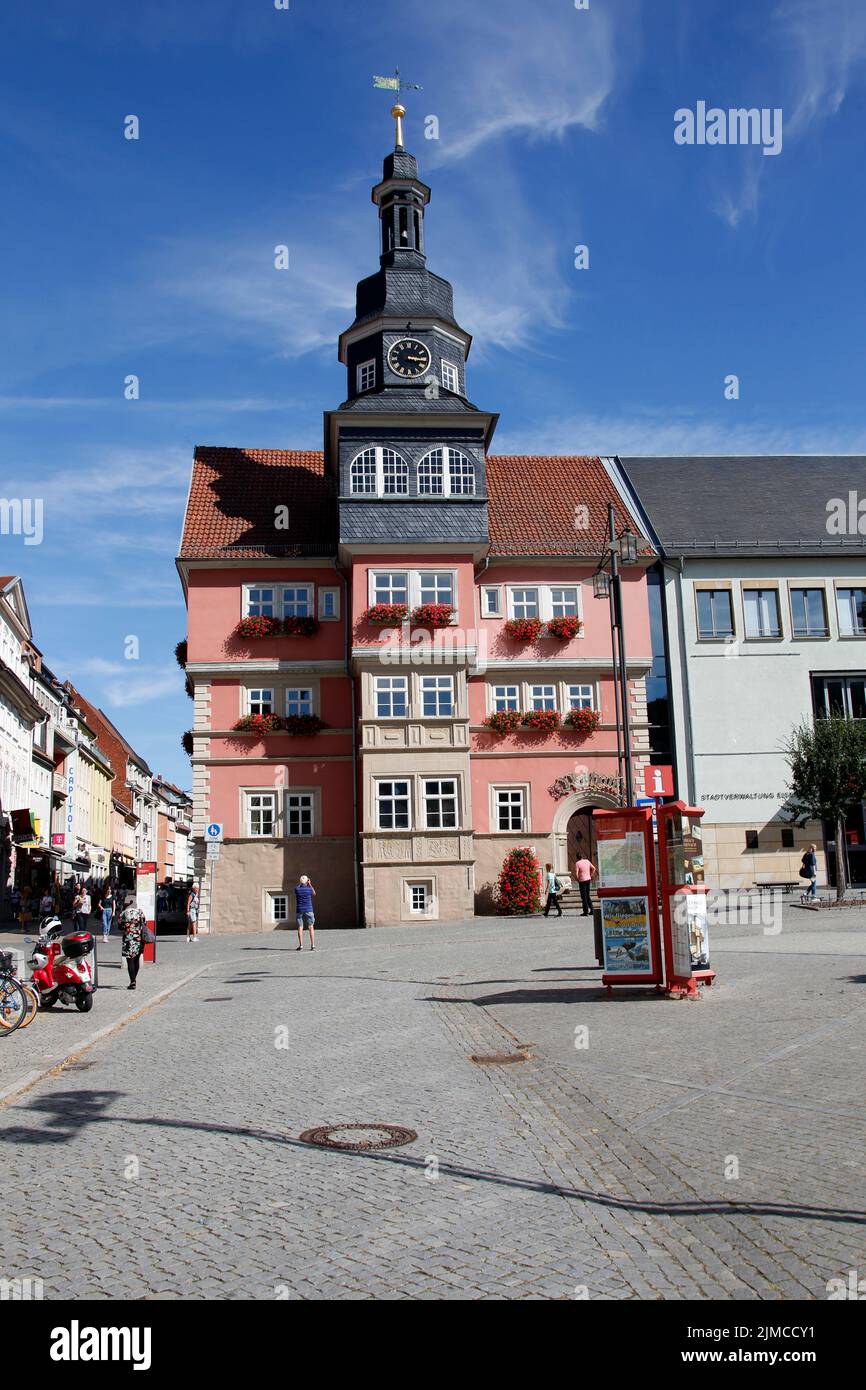 Town Hall, Eisenach Town Hall, Eisenach, Wartburgstadt, Thuringia, Germany, Europe Stock Photo