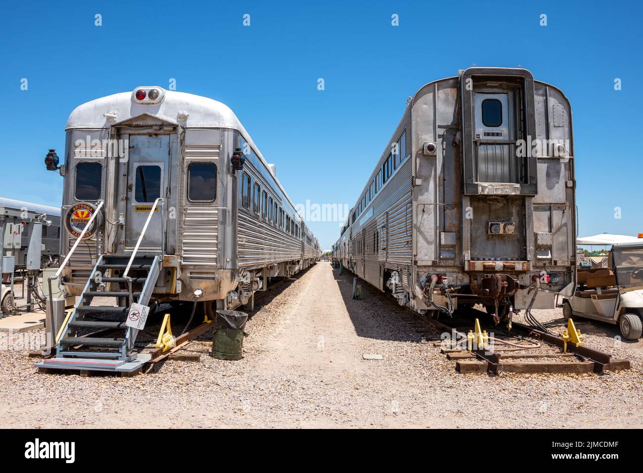 Arizona Railway Museum Refurbished Passenger Cars Stock Photo Alamy