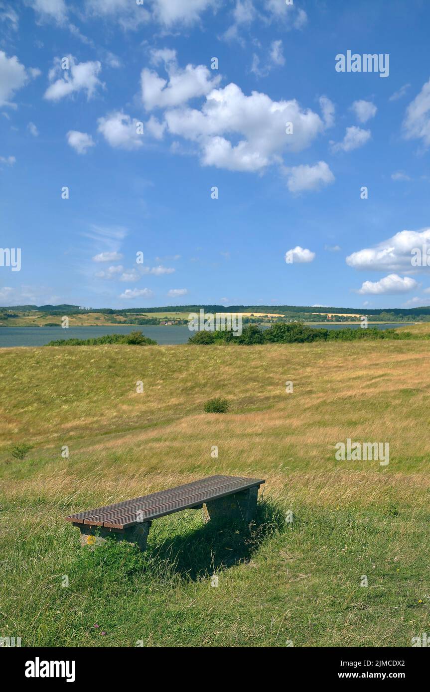 Landscape at Moenchgut region,Ruegen,baltic Sea,Mecklenburg western pomerania,Germany Stock Photo