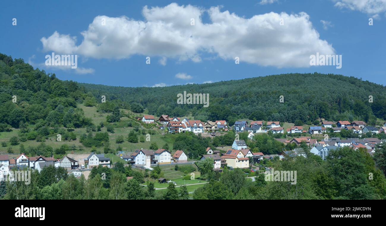 Heimbuchenthal in Spessart region,Bavaria,Germany Stock Photo