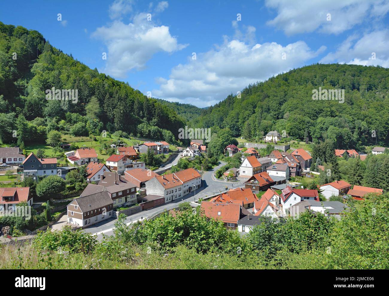 Village of Zorge in Harz Mountain,lower Saxony,Germany Stock Photo
