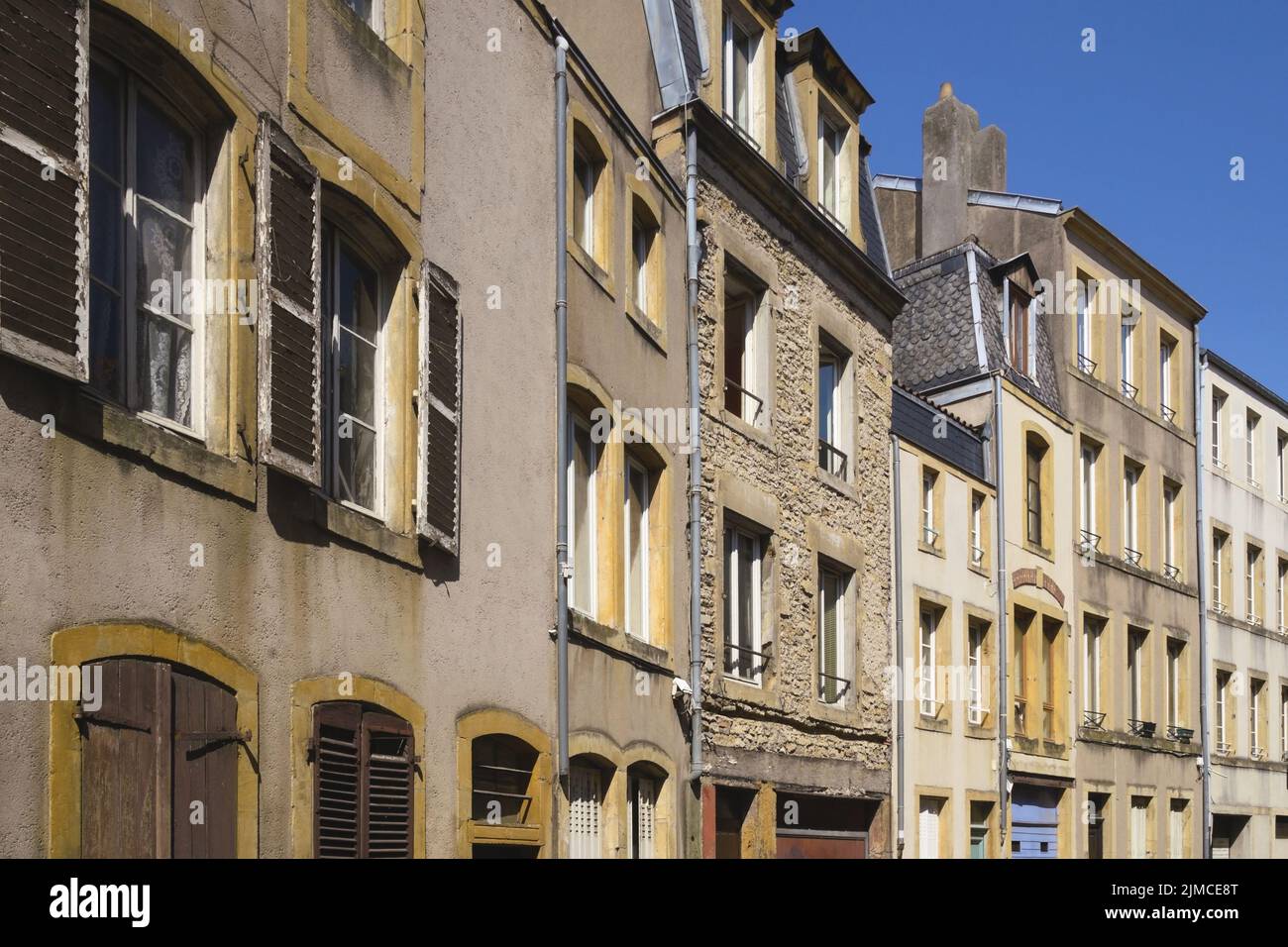 Metz - Alley in the historical old town, France Stock Photo
