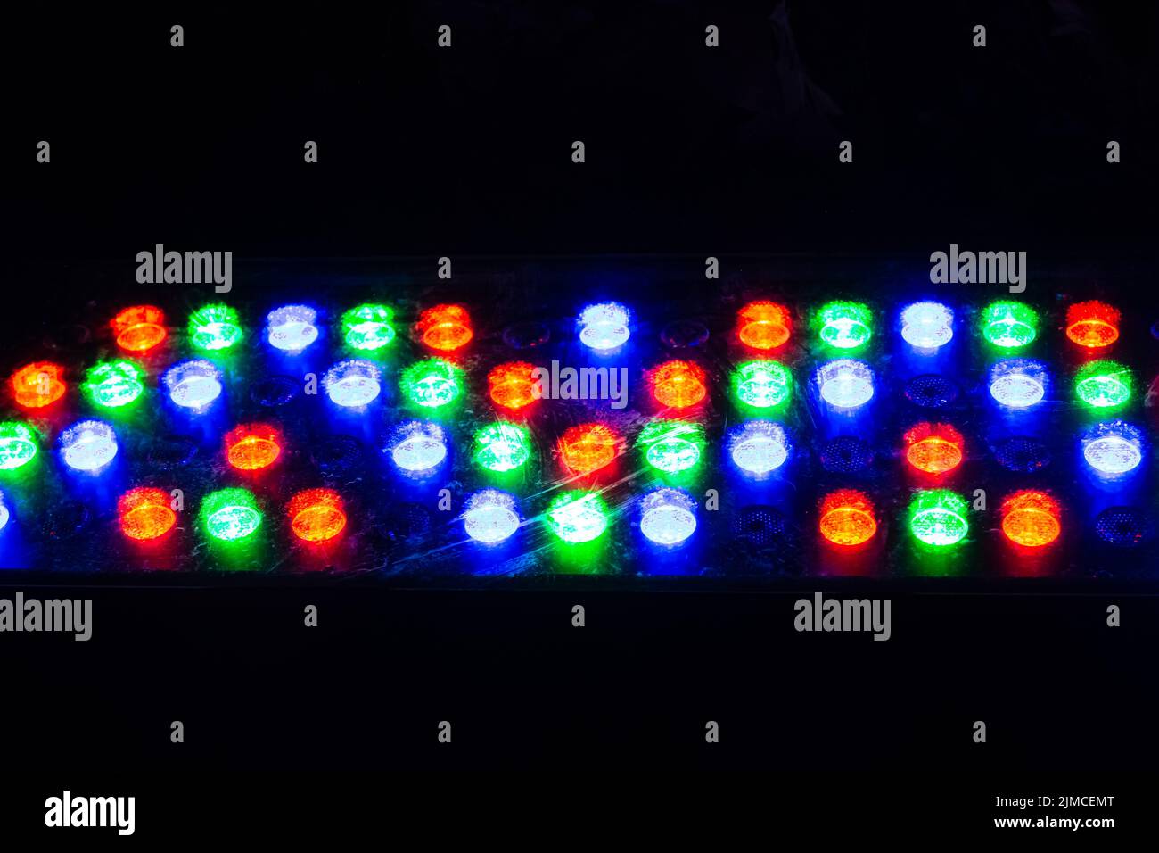 Colorful disco lights with copy space Stock Photo Alamy
